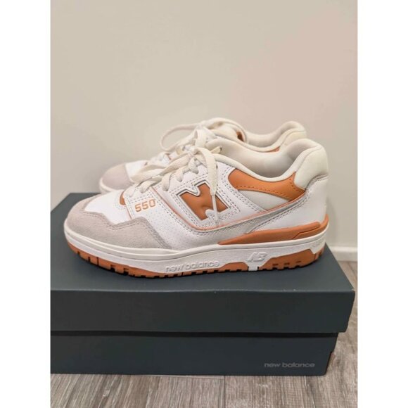 New Ballance 550 White Orange trainers sneakers sz 5/ 6.5 - Picture 2 of 6